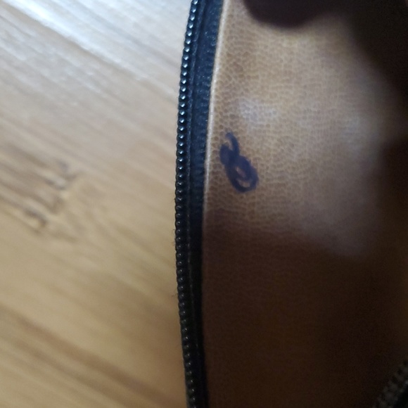 Vintage leather school florence zippered pouch - Picture 6 of 8